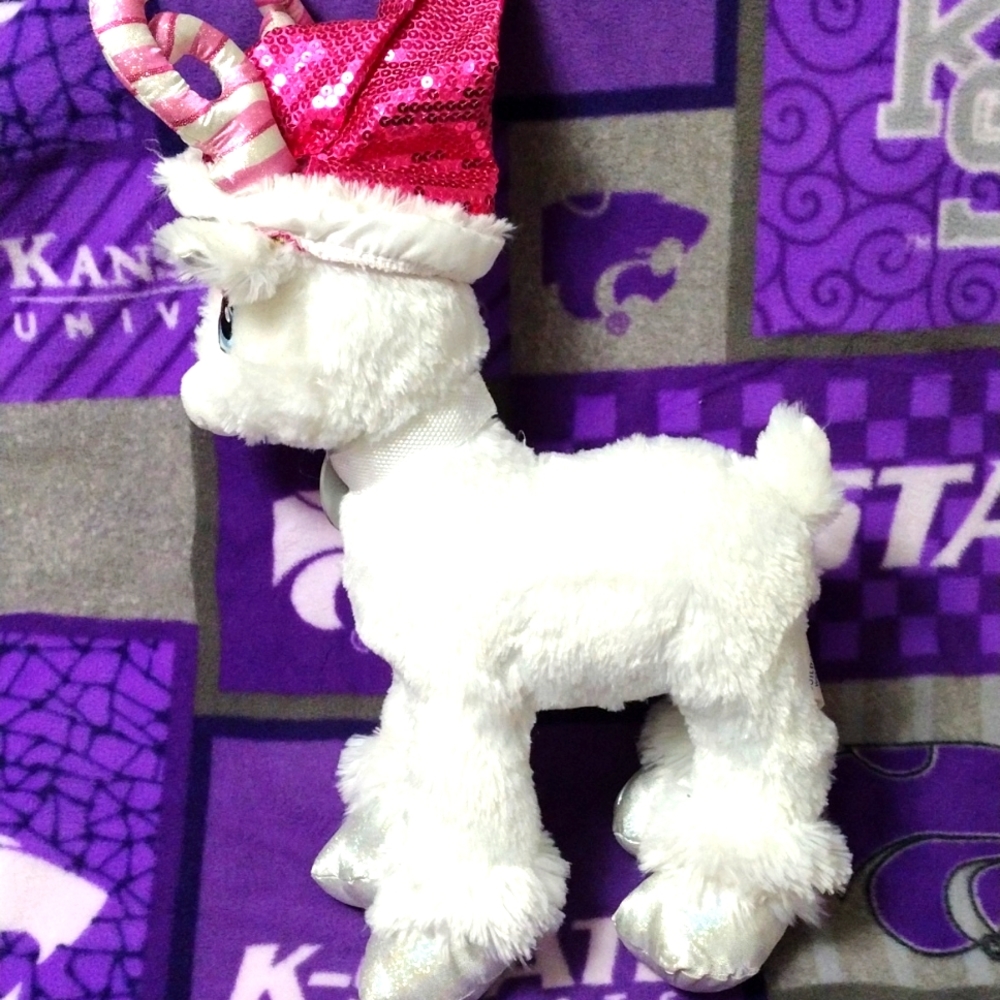 BUILD-A-BEAR:  Glisten REINDEER with silver hooves and pink antlers